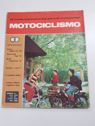 Rivista motociclismo 4 1966 - rivista, n.