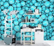 Carta da parati 3D Blue Ball