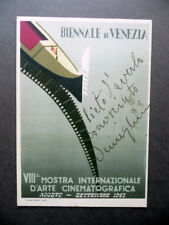 Autografo Pio Semeghini Biennale Venezia VIII° Mostra Cinema 1941 Kreyer
