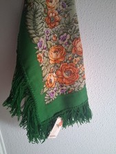 CHÂLE FOULARD PAVLOVO POSSAD FABRIQUÉ EN RUSSIE NEUF