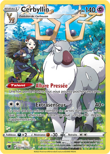 Carte pokémon cerbyllin - pokémon,