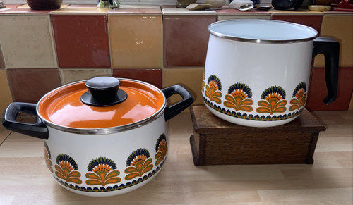 Casseruola smaltata vintage
