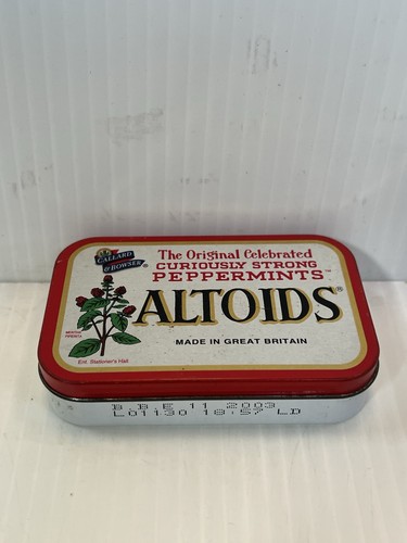 Vintage altoids peppermint tin - vintage,