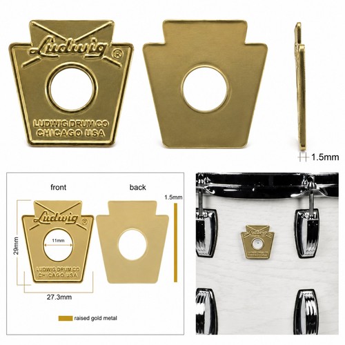Ludwig keystone drum badge - badge, &