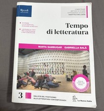 Tempo di Letteratura Volume 3 - Letteratura Italiana - Ottime Condizioni