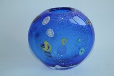 Vaso in vetro Murano blu