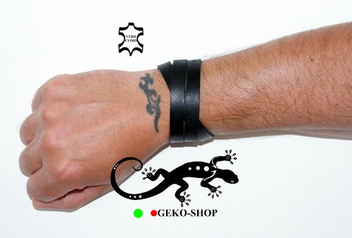 Bracciale cuoio incrociato - bracciale,