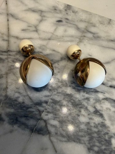 Dior tribal ball earrings - dior,