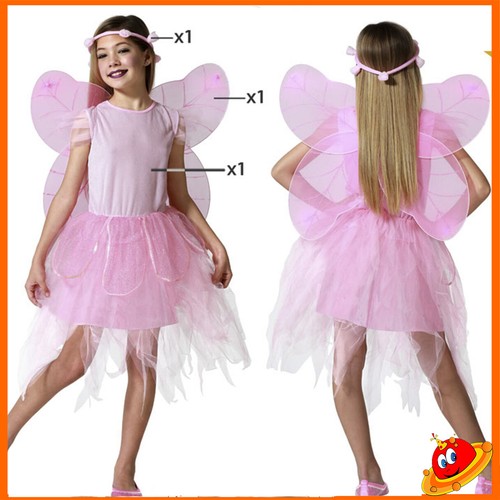 Costume bambina fata winx - fata, rosa