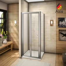 AICA BOX DOCCIA ANGOLARE PORTA SCORREVOLE-PIEGHEVOLE A LIBRO VETRO ALTA 185 CM