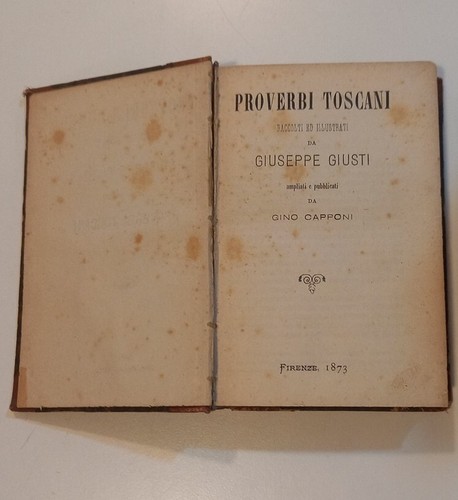 Antichi proverbi toscani - toscani, di