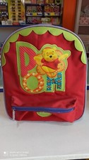 Zainetto Rosso Bimbo Bimba Asilo Scuola Materna Winnie the Pooh