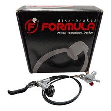 Kit Freno MTB Disco Idraulico Anteriore Formula "Mega" - Tubo 850mm - Argento/Nero