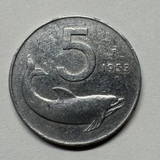 1953 Italy 5 Lire - Coin