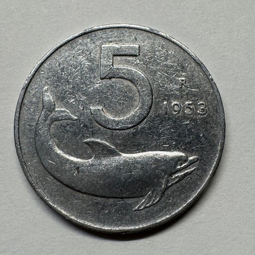 1953 italy lire coin - italy,