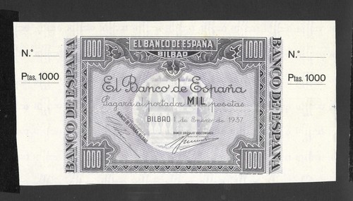 1000 pesetas 1937 - 1000,