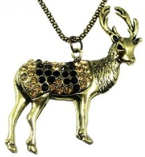 Collana Vintage Con Corna Di