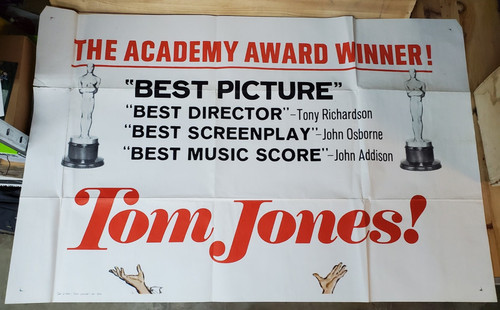 Tom jones poster 1963 - tom, jones!