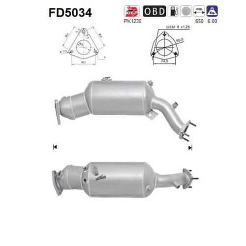 Fd5034 fuliggine filtro - as,