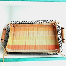 WALD CERAMICA VASSOIO FERRO/LEGNO CM. 50X30 LINEA " VIA DELLE SPEZIE" NUOVO