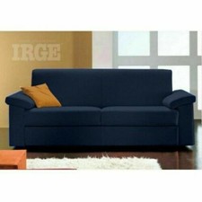 COPRIDIVANO IRGE MELODY 2 POSTI COL.BLU MADE IN ITALY TINTA UNITA ELASTICIZZATO 