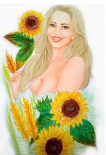 Ritratto di una bella donna in