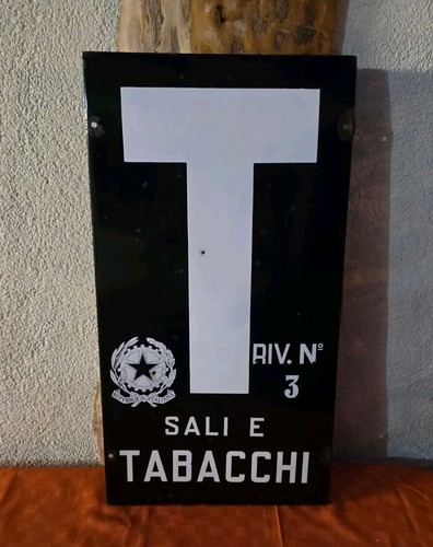 Insegna tabella smaltata - smaltata, sali