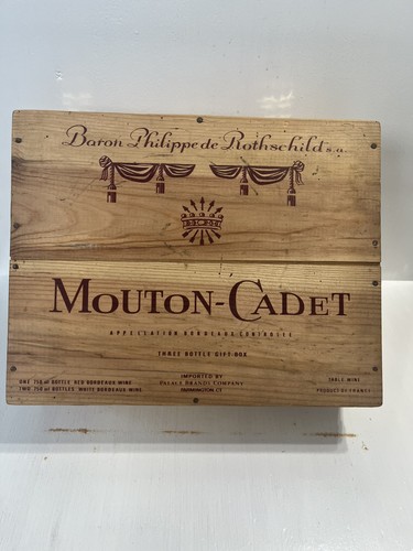 Scatola vino legno con - -,