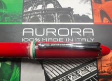 🔴  AURORA stilografica Ipsilon Tricolore Anniversario Unità Italia M new NOS