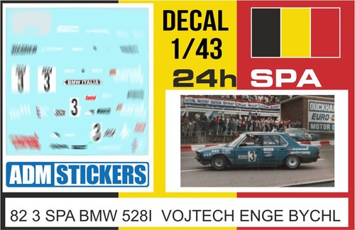 Decal 24h spa 1982 3 - 82,