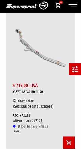 Kit downpipe per audi - kit, mk3