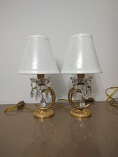Coppia Abat-jour / Lampade da Tavolo Anni 50  Vintage 