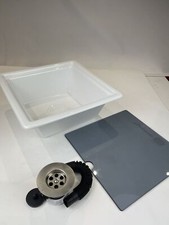 Lavello Delux Plastica Camper Quadrato camper camper roulotte barca catering campeggio NUOVO