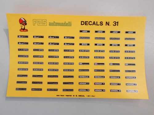 Fds31 110 fds decals targhe - 110,