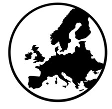 Adesivo mappa Europa Mappa