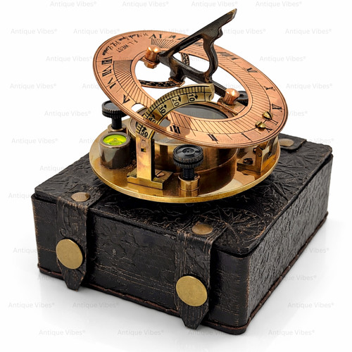 Orologio solare con compasso - orologio,