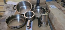 Set Pentole Bavaria acciao alta qualitá 24x2 e 28cm + 1 caffettiera,5pz,offerta