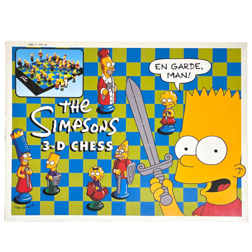 Simpsons set scacchi - set, 3d