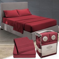 Set Lenzuola King Size Raffreddamento - Lenzuola Hotel Lusso - Lenzuola Morbide con Ela...