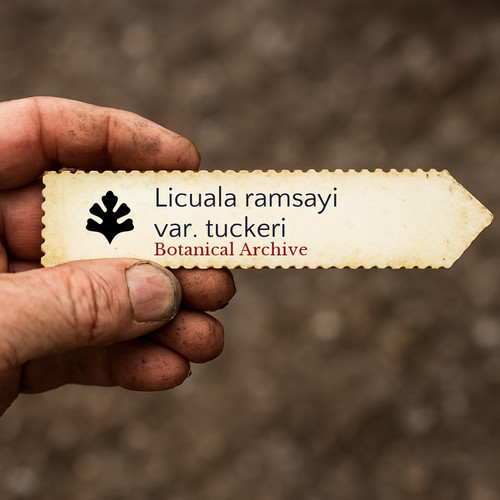 Licuala ramsayi var - ., tuckeri