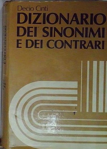Cinti decio dizionario dei - dizionario,