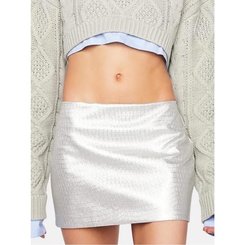 Minigonna lioness argento - minigonna,