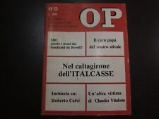 OSSERVATORE POLITICO-NUMERO ZERO 20 MARZO 1978-MINO PECORELLI SOLO FOTO JPG