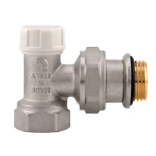 Schläfer | Detentore Angolo Termosifone, Calorifero Ottone Attacco Maschio 1/2"