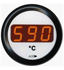 Manometro Strumento TEMPERATURA GAS SCARICO DIGITALE Fondo Bianco Display Rosso