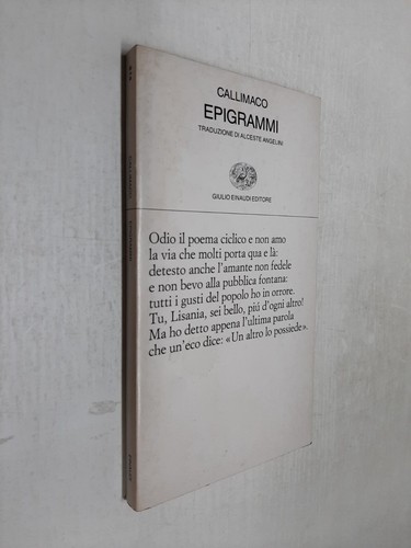 Epigrammi callimaco - -,