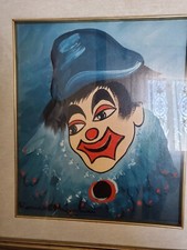 Quadro Pagliaccio Romano Mussolini