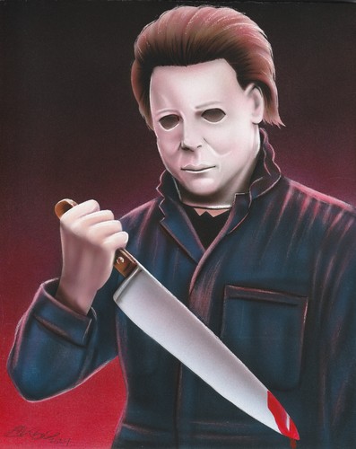 Michael myers 8x10 quadro - michael,