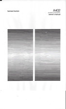 Harman Kardon manuale di istruzioni user manual per model A- 402 inglese copy