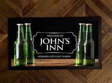 Personalised bar runner mat -